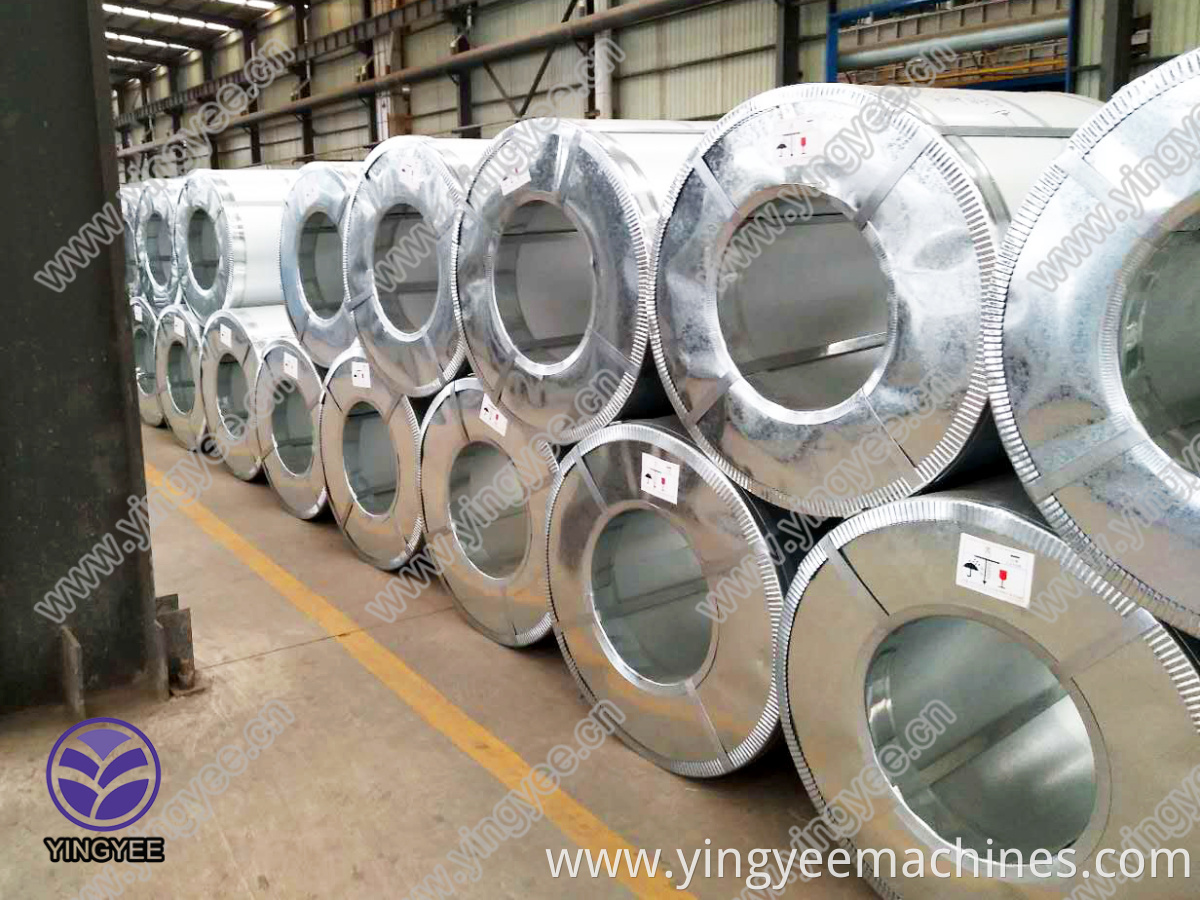 0.13-0.8mm galvanized steel coil using for the roof sheet roll forming machine